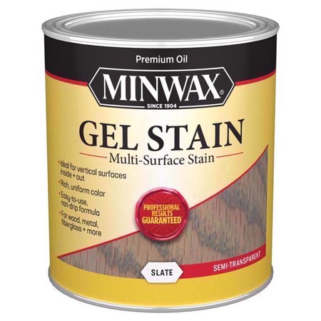 MINWAX Gel Stain Semi-Transparent Slate Oil-Based Gel Stain 1 qt 616120444